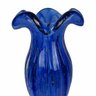 Vaso Decorativo em Murano Isis Azul Oxford - 50x20cm - Elegância para Sua Decoração com Vasos de Qua - 4