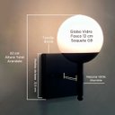 Ver imagem 3 de Arandela de Parede Luminaria Quadrado de Alumínio com Vidro Globo Branco Fosco 12cm