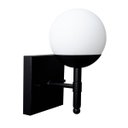 Ver imagem 4 de Arandela de Parede Luminaria Quadrado de Alumínio com Vidro Globo Branco Fosco 12cm