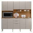 Ver imagem 3 de Kit Cozinha Compacta 10 Portas 2 Gavetas Malva Yescasa