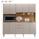 Ver imagem 5 de Kit Cozinha Compacta 10 Portas 2 Gavetas Malva Yescasa