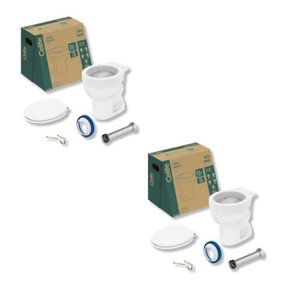 Kit 2 Vaso Sanitário Convencional com Assento Acesso Confort Celite