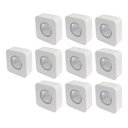 Ver imagem 1 de Kit 10 Spot Led Quadrado Fixo Sobrepor 5w 3 Opções de Luz - Branco Branco Neutro - 127/220v