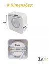 Ver imagem 2 de Kit 10 Spot Led Quadrado Fixo Sobrepor 5w 3 Opções de Luz - Branco Branco Neutro - 127/220v