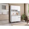Kit Cozinha Compacta 105cm com 6 Portas 1 Gaveta Branco - 2