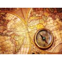 Ver imagem 2 de Papel de Parede Mapa Mundi Antigo Bússola Nmu17