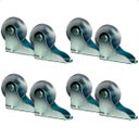 Ver imagem 1 de Kit 8 Rodizio Rodinha de Silicone Fixo Anti Risco para Sofá Retrátil 38mm - Arkell