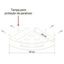 Ver imagem 5 de Kit 2 Suportes Porta Shampoo P/ Banheiro De Canto Inox Preto