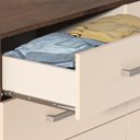 Ver imagem 3 de Comoda Laura 4 Gavs 1 Porta Chocolate/off White