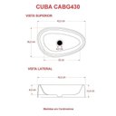 Ver imagem 4 de Kit 2 Cubas de Apoio Gota Bg43 43,5x26,5cm Lapimat