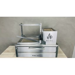 Parrilla para Bancada 74x45 com 1 Grelha Uruguaia - 5