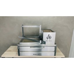Parrilla para Bancada 74x45 com 1 Grelha Uruguaia - 4