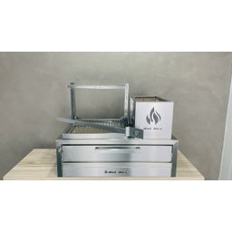 Parrilla para Bancada 74x45 com 1 Grelha Uruguaia - 3