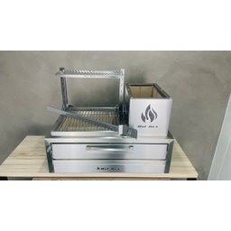 Parrilla para Bancada 74x45 com 1 Grelha Uruguaia - 6