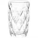 Ver imagem 3 de Copo Diamond Alto de Vidro 390ml Lyor Transparente Diamante Suco Água Refrigerante