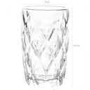 Ver imagem 5 de Copo Diamond Alto de Vidro 390ml Lyor Transparente Diamante Suco Água Refrigerante