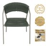 2 Cadeiras Atenas Tricô Náutico e Alumínio com Proteção Uv para Varanda, Cozinha, Área, Jantar, Jard - 3
