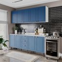 Ver imagem 1 de Cozinha Pérola 4 Peças Yescasa Azul/Branco