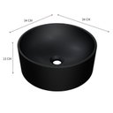 Ver imagem 3 de Kit 3 Cubas de Apoio Redonda Bl34 34x34cm Lapimat