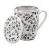 Caneca Porcelana Filtro Tampa 310ml Lyor - 1