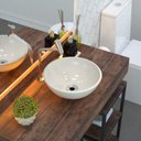 Ver imagem 1 de Kit 3 Cubas de Apoio para Banheiro R30w Redonda Compace