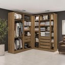 Ver imagem 3 de Conjunto Closet em Kappesberg Adapt Nogueira 5 Peças 222cm X 205cm