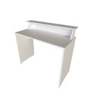 Ver imagem 3 de Mesa ou Escrivaninha para Home Office ou Escritório ou Quarto 100cm MDF Branco