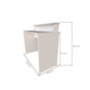 Ver imagem 4 de Mesa ou Escrivaninha para Home Office ou Escritório ou Quarto 100cm MDF Branco