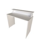 Ver imagem 3 de Mesa ou Escrivaninha para Home Office ou Escritório ou Quarto 100cm MDF Branco