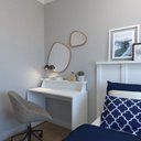 Ver imagem 1 de Mesa ou Escrivaninha para Home Office ou Escritório ou Quarto 100cm MDF Branco