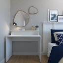 Ver imagem 6 de Mesa ou Escrivaninha para Home Office ou Escritório ou Quarto 100cm MDF Branco