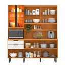 Ver imagem 5 de Kit Cozinha Murano 7 Portas 2 Gavetas MDF-MDP 182cm Freijó Pallazio