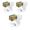 Kit 3 Vaso Sanitário com Caixa Acoplada 6l Uni Celite - 1
