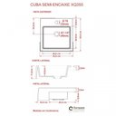 Ver imagem 4 de Kit 2 Cubas Xq355 Torneira Luxo 1195 Válvula Click 1 Polegada G Compace