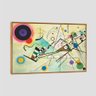 Quadro Kandinsky Composição Viii Tela Moldura Bege 63X42Cm - 2