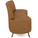 Ver imagem 6 de Sofá Chaise Living 2 Lugares 135cm para Sala Cayman K01 Sintético Caramelo - Lyam Decor