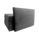 Ver imagem 4 de Cabeceira Painel para Cama Box Casal Queen Tecido Veludo - Cinza