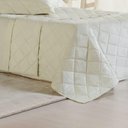 Ver imagem 5 de Kit Colcha Queen 3 Peças Ricamo 300 Fios 100% Algodão 240x260cm Salvia
