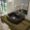 Ver imagem 1 de Kit 2 Cubas para Banheiro Rt41w Retangular Aria Compace