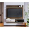 Painel para Tv Home Suspenso Ambiente Ilhéus Nogueira Real Off White Matte – Colibri - 1