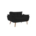 Ver imagem 1 de Poltrona Decorativa Sofá Namoradeira 2 Lugares Opalla Preto