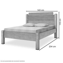 Cama Casal Paris Nature Gabrielli - 3