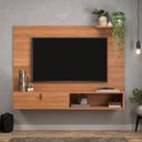 Ver imagem 1 de Painel para TV até 50 Polegadas 123CMX90CM 1 Porta Alca Sintética California Marrom