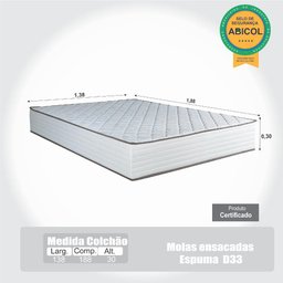 Colchão Casal Molas Enscadas Privilege 138x188x30 Bom Pastor - 4
