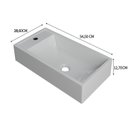 Ver imagem 4 de Kit 3 Cubas de Apoio para Banheiro Roma Rl545 Retangular