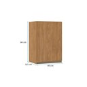 Ver imagem 3 de Armário Aéreo 1 Porta 40cm Cozinha Modulada Paris Menu Móveis Freijó