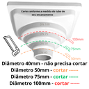 Ver imagem 3 de Ralo Inox 304 Modelo 15x15 Dubai com Tela e Coletor Marrom Saída Adapt de 40mm até 100mm