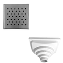 Ver imagem 2 de Ralo Inox 304 Modelo 15x15 Dubai com Tela e Coletor Marrom Saída Adapt de 40mm até 100mm