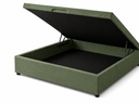 Ver imagem 1 de Cama Box Baú Casal com Encaixe para Colchão e Puxador Embutido:Verde