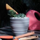 Ver imagem 2 de Vaso Cachepot Pequeno para Plantas Tramontina Inca 15,5cm Po